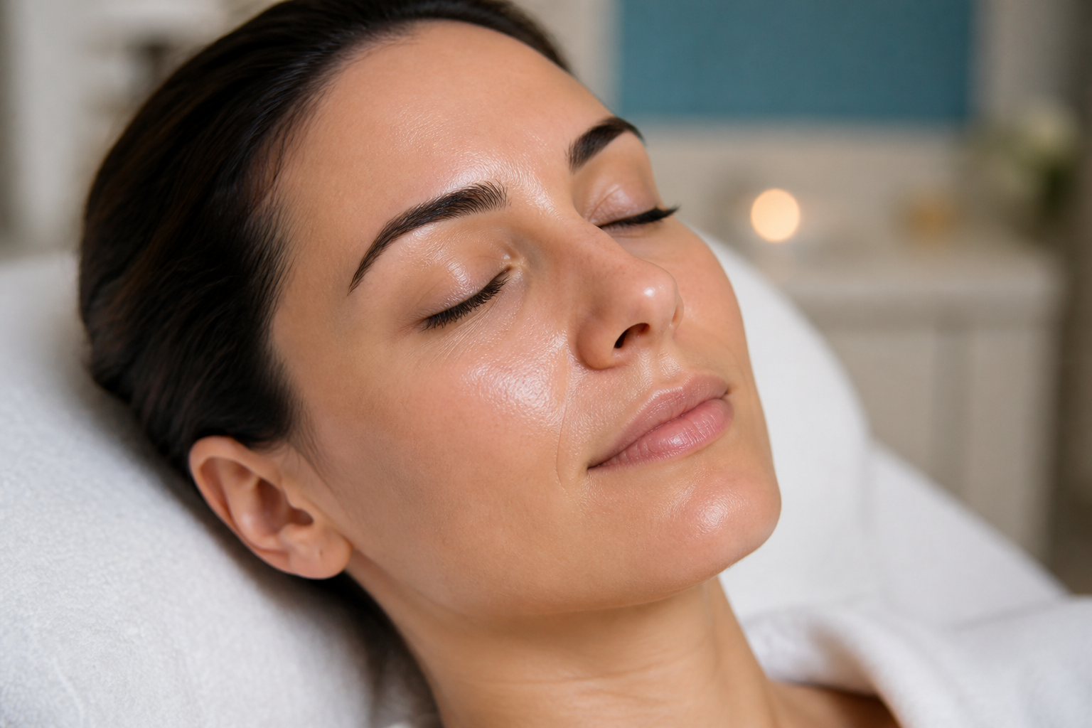 Calm skin during the renewal phase after a professional chemical peel