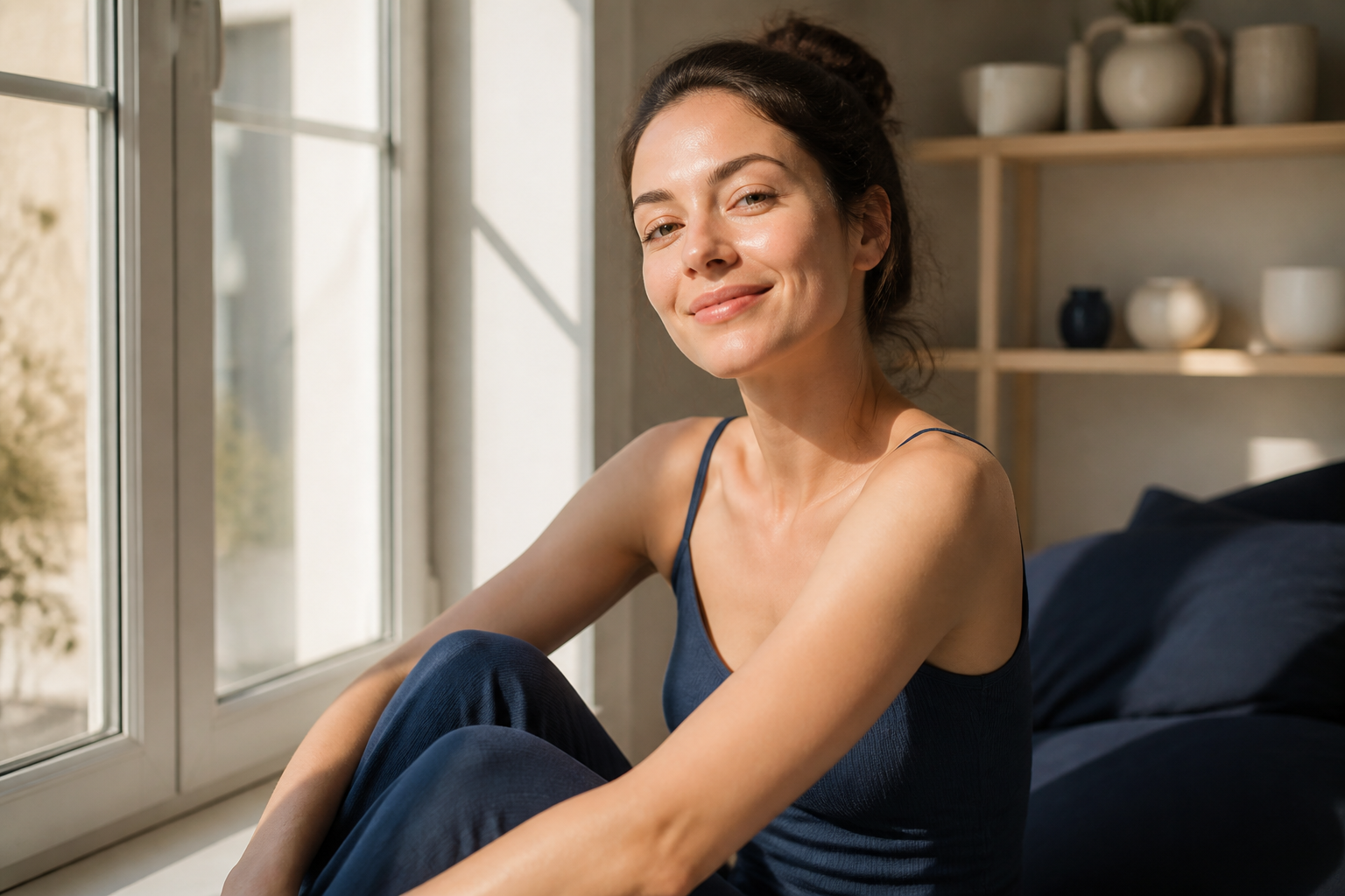 Patient feeling recharged after NAD+ IV therapy