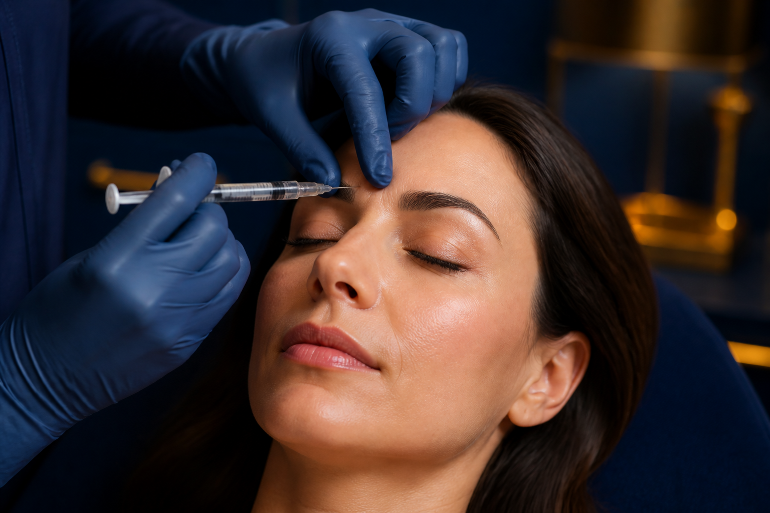Botox wrinkle-relaxing injection being administered in Palm Beach County
