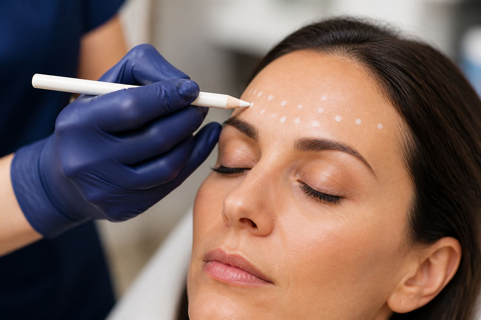 Consult and map for Botox treatment