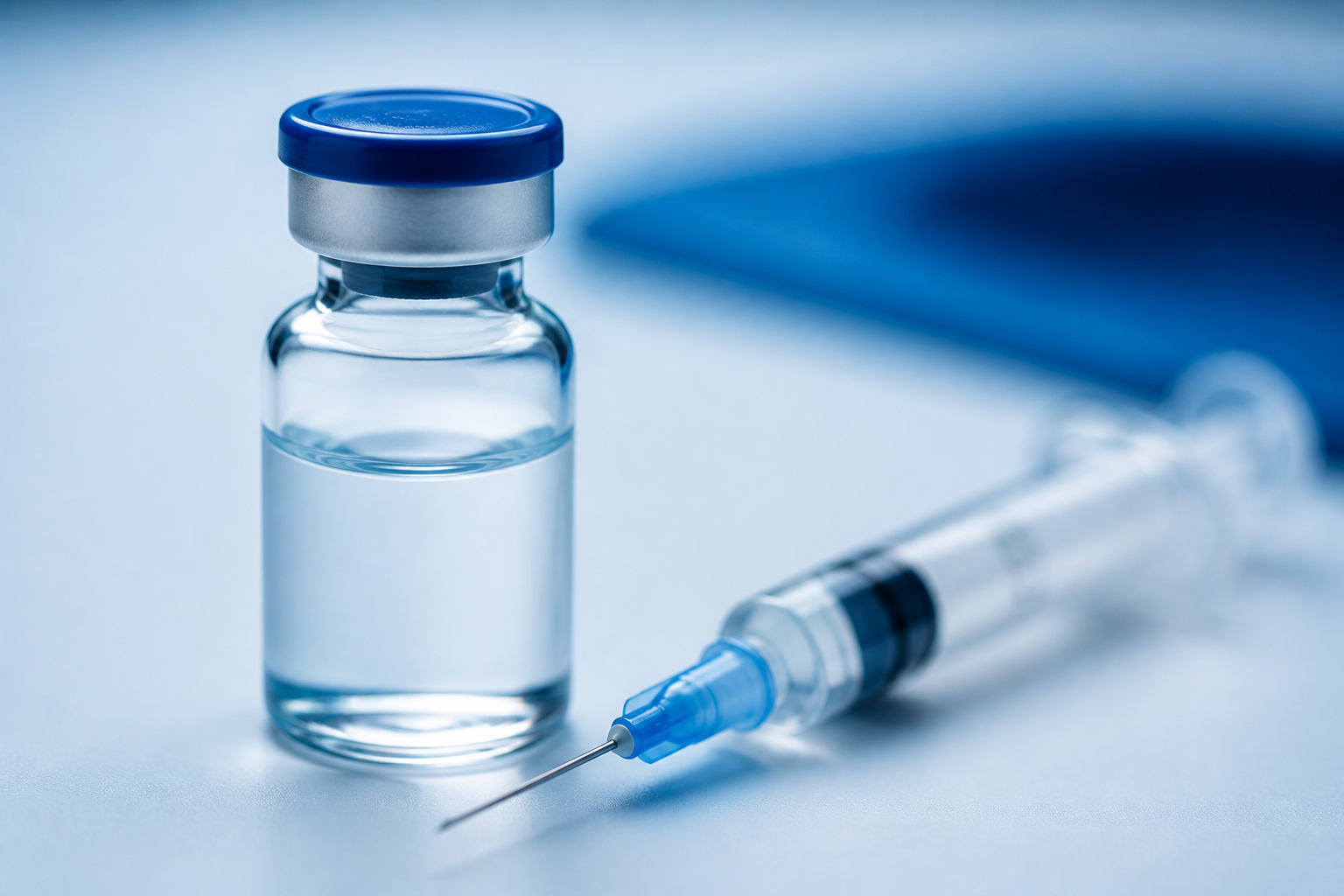 Semaglutide vial and syringe