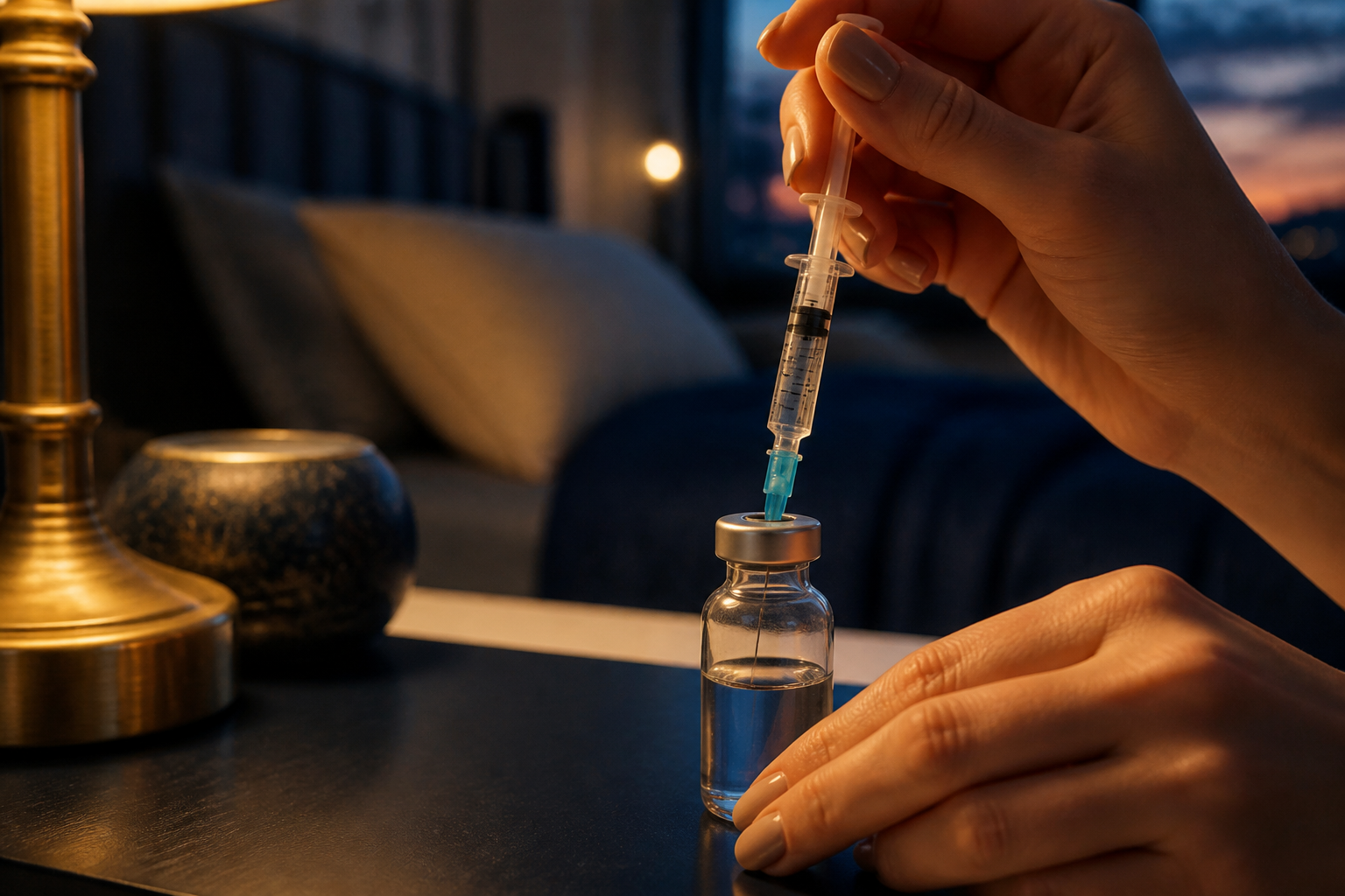 Guided at-home evening Sermorelin dosing